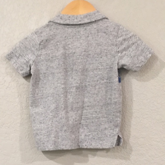 OshKosh B’Gosh Baby Boys Sz 9M Preppy Stripe Short Sleeve Polo‎ Shirt - Picture 3 of 9